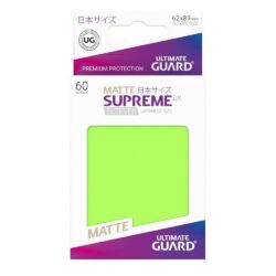 Ultimate Guard – 60 pochettes Supreme UX Sleeves (format japonais) – Vert Clair Mat