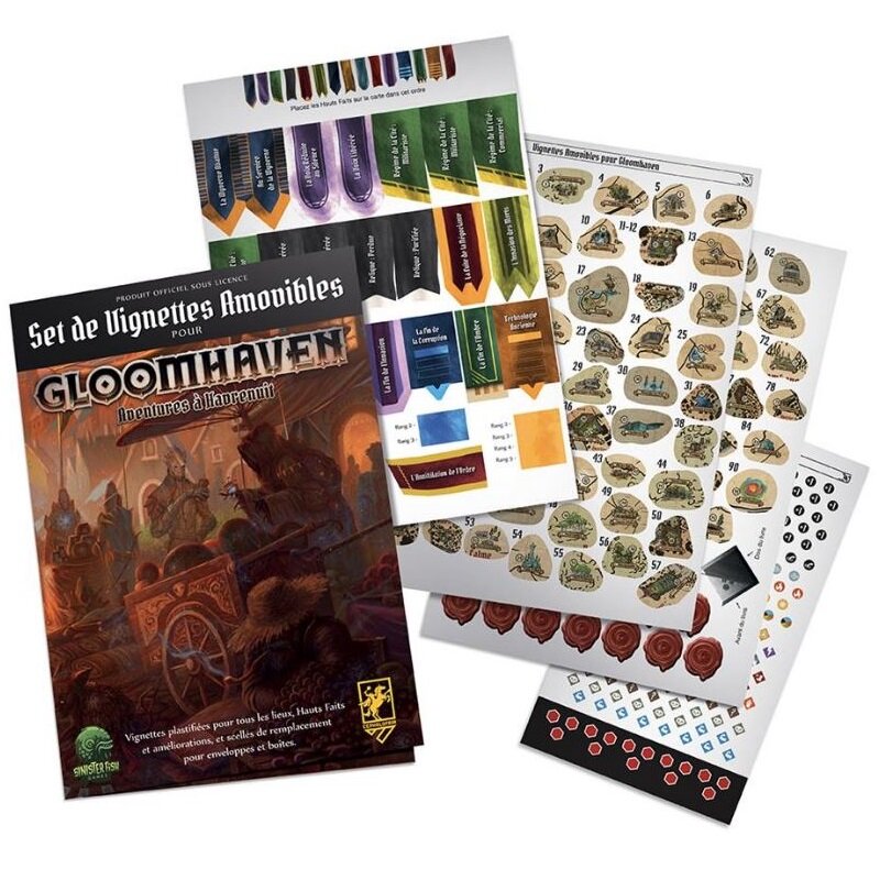 Gloomhaven - Set de Vignettes Amovibles (REMOVABLE STICKER SET)