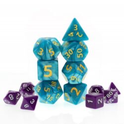 Set de dés JDR – Blue Giant Pearl