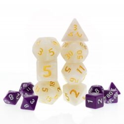 Set de dés JDR – White Giant Pearl