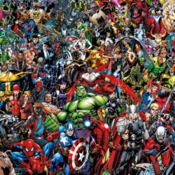 Puzzle 2D (1000 pièces) – Marvel 80th Anniversary Puzzle impossible Characters