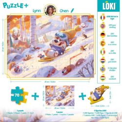Puzzle+ – Loki fait de la Luge (70 Pcs)