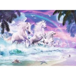 RAVENSBURGER – Puzzle – 150p XXL Licornes sur la Plage