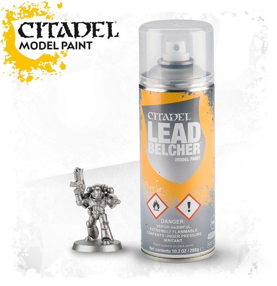 Peintures Citadel - Bombes sous-couche / Spray - LEADBELCHER (400ML)