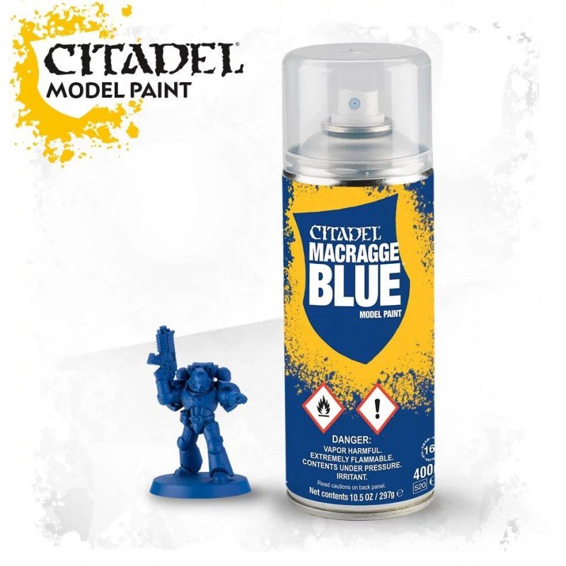 Peintures Citadel - Bombes sous-couche / Spray - MACRAGGE BLUE (400ML)