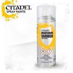 Peintures Citadel – Bombes sous-couche / Spray – MUNITORUM VARNISH (400ML)