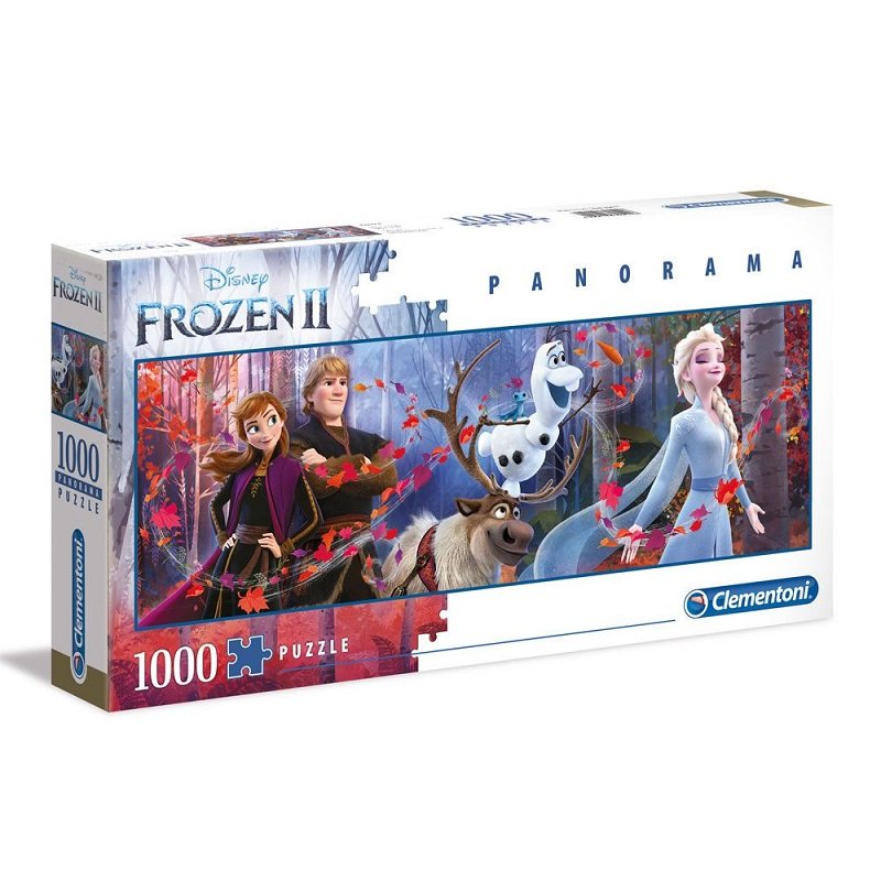 CLEMENTONI - Puzzle - 1000p : Panorama Disney La Reine des neiges