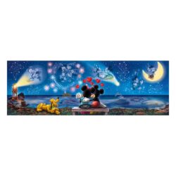 CLEMENTONI – Puzzle – 1000p : Panorama Disney Mickey & Minnie (1000 pièces)