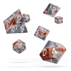 Oakie Doakie – Dice RPG / Dés JDR – Set Gemidice – Silver-Rust (7)