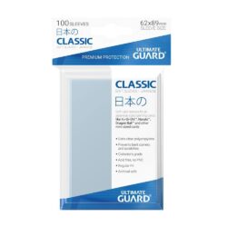 Ultimate Guard – 100 pochettes – Classic Soft Sleeves (format japonais) – Transparent