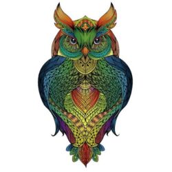 Puzzle EN BOIS – Rainbow Wooden Puzzle / HIBOU – 137pcs
