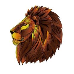 Puzzle EN BOIS – Rainbow Wooden Puzzle / LION – 121pcs