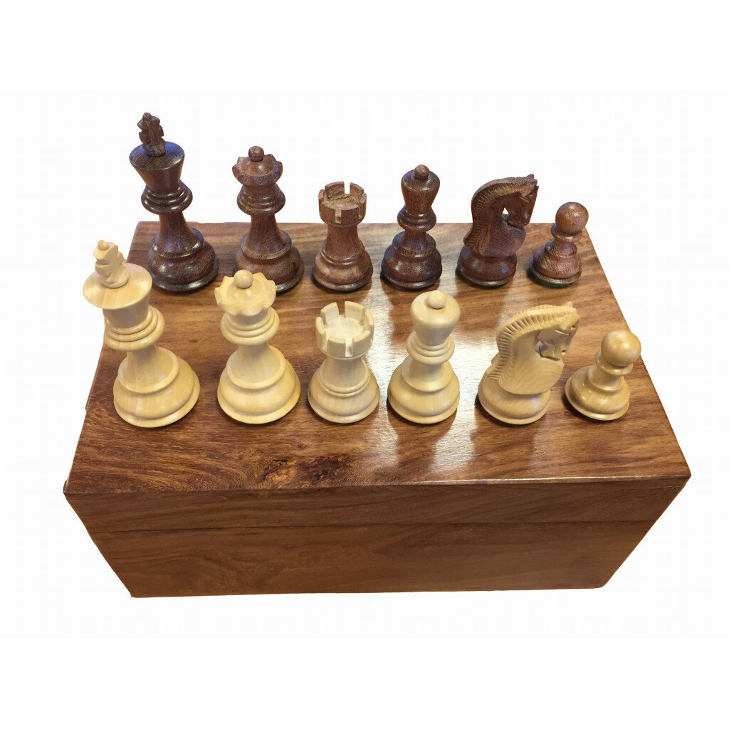 PMWD - Jeu d'échecs / Chess - Pièces d'échecs 76mm Sheesham Luxe – Image 3