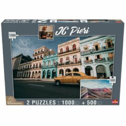 Puzzle JC Pieri – La Havane 1000 pcs & Rainbow Mountain 500 pcs
