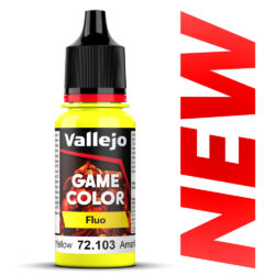 Vallejo – 18ML – Jaune Fluo – Fluorescent Yellow [72103]