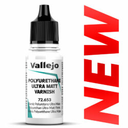 Vallejo – 18ML – Vernis Polyuréthane Ultra Mat – Polyurethane Ultra Matt Varnish [72653]