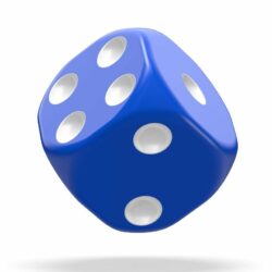 Oakie Doakie Dice – Dés D6 16mm – Solid – Bleu (x12)