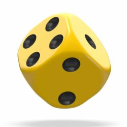 Oakie Doakie Dice - Dés D6 12mm - Solid - Jaune (x1)