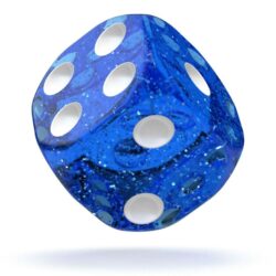 Oakie Doakie Dice – Dés D6 16mm – Speckled – Bleu (x12)