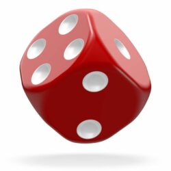 Oakie Doakie Dice – Dés D6 16mm – Solid – Rouge (x12)