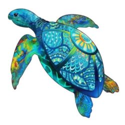 Puzzle EN BOIS – Rainbow Wooden Puzzle / Tortue – 125 pcs