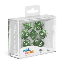 Oakie Doakie – Dice RPG / Dés JDR – Set Marble – Vert (7)