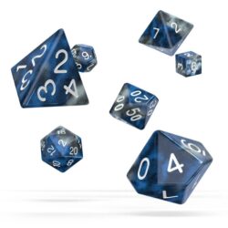 Oakie Doakie – Dice RPG / Dés JDR – Set Gemidice – Liquide Steel (7)
