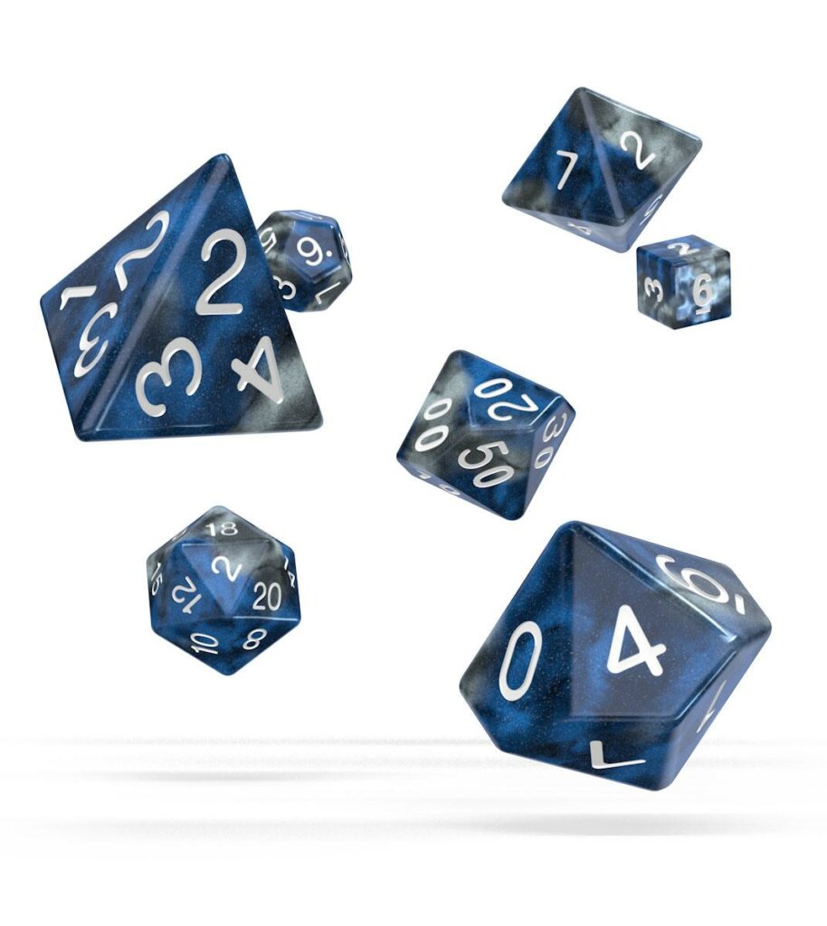 Oakie Doakie - Dice RPG / Dés JDR - Set Gemidice - Liquide Steel (7) – Image 2