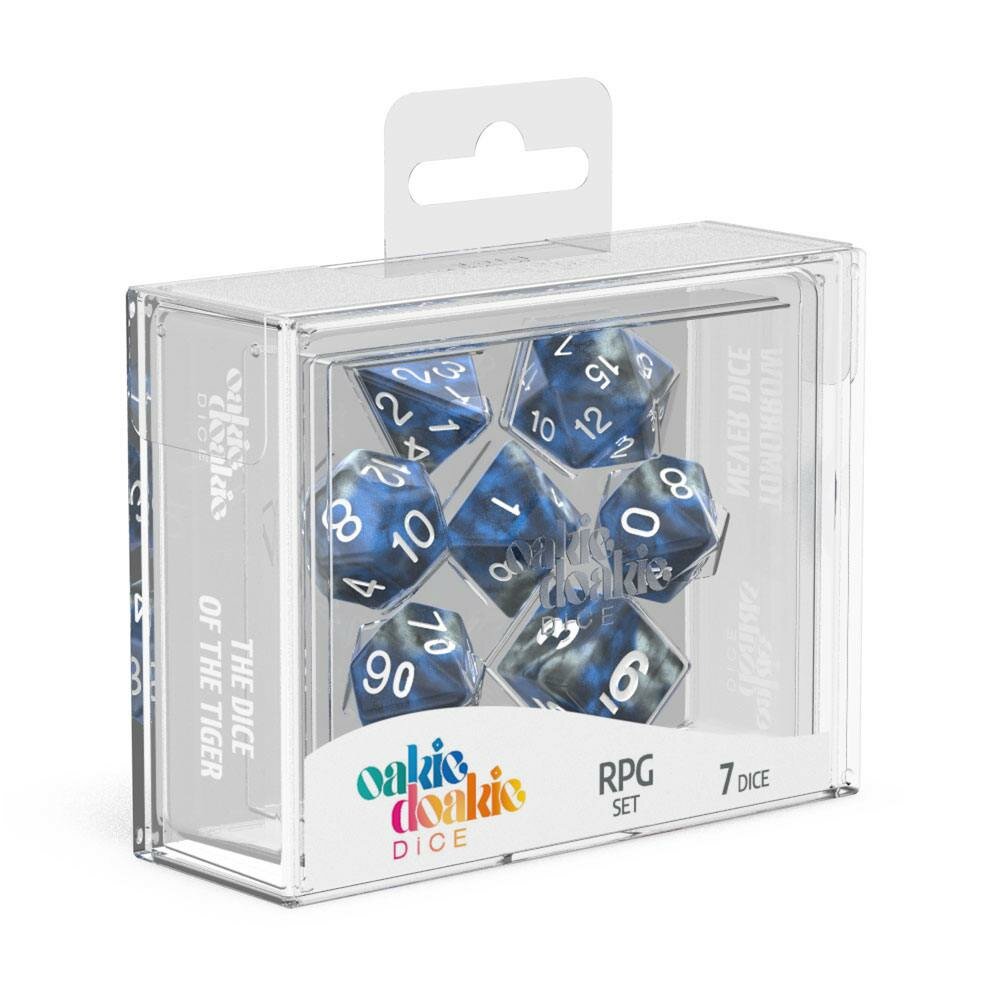 Oakie Doakie - Dice RPG / Dés JDR - Set Gemidice - Liquide Steel (7)