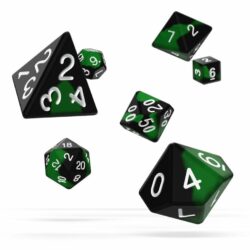 Oakie Doakie – Dice RPG / Dés JDR – Set Glow in the Dark – Biohazard (7)