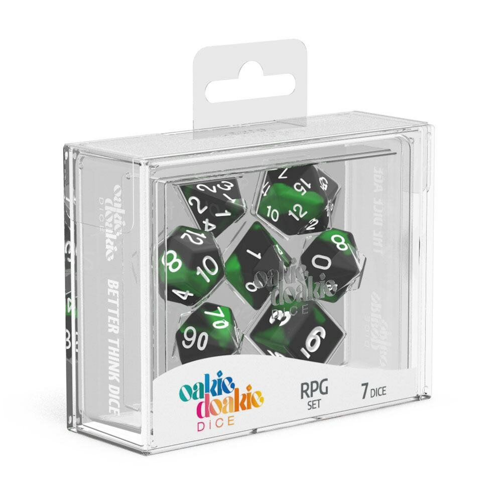 Oakie Doakie - Dice RPG / Dés JDR - Set Glow in the Dark - Biohazard (7)