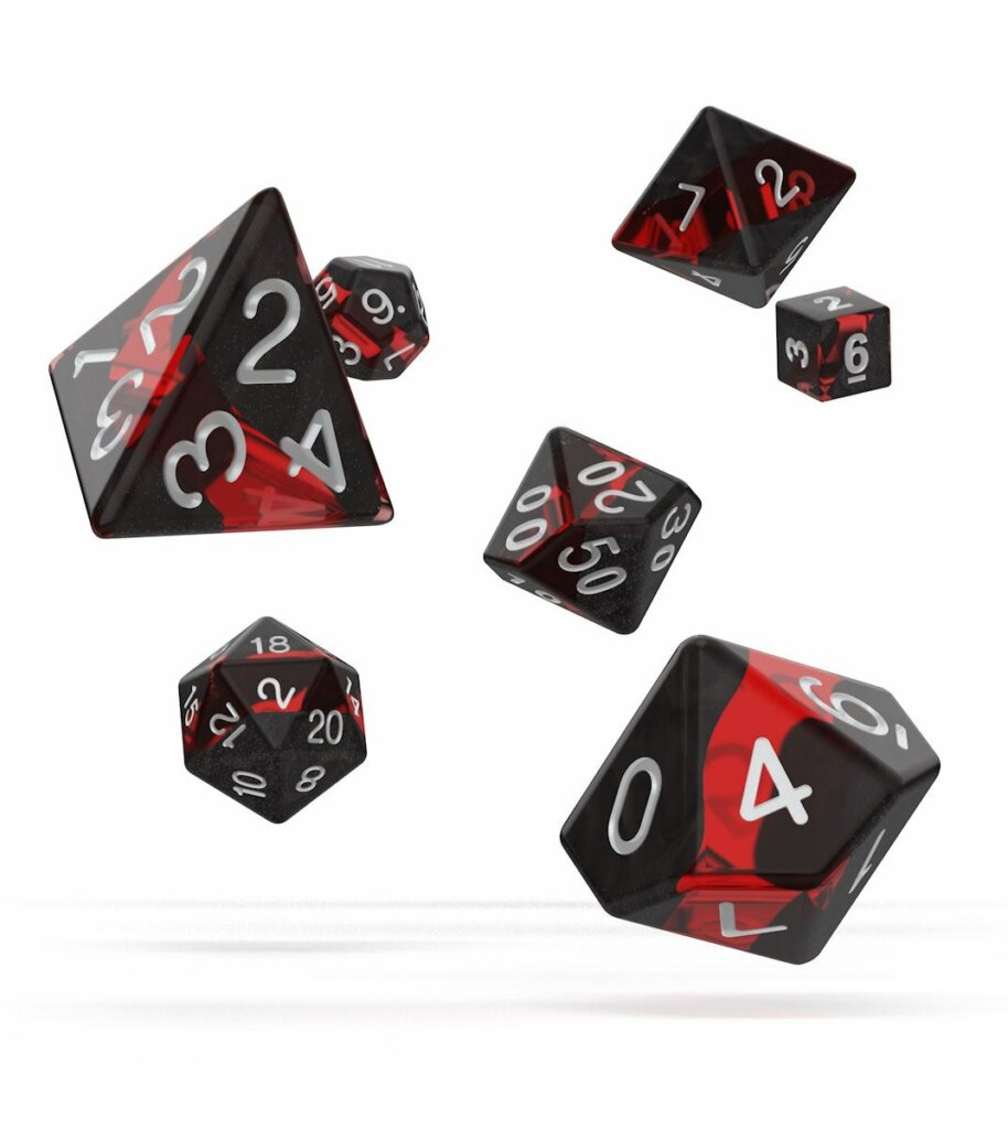 Oakie Doakie - Dice RPG / Dés JDR - Set Enclave - Ruby (7) – Image 2
