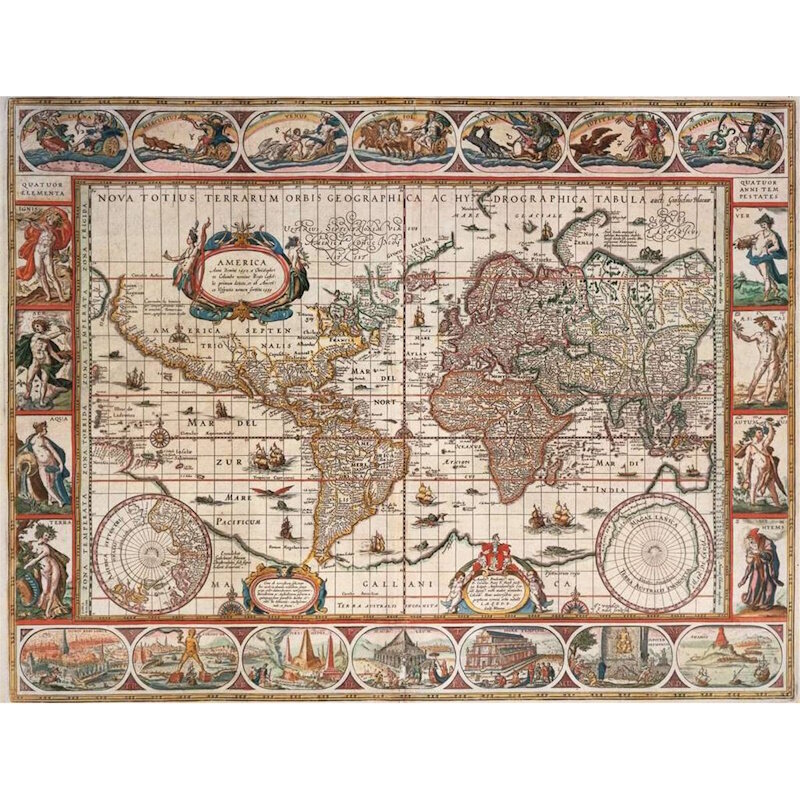 RAVENSBURGER – Puzzle – 2000p – MAPPEMONDE 1650 – Image 2