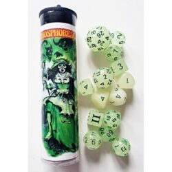 Dungeon Crawl Classics : Set 14 dés – Mage chaotique (phosporescents)