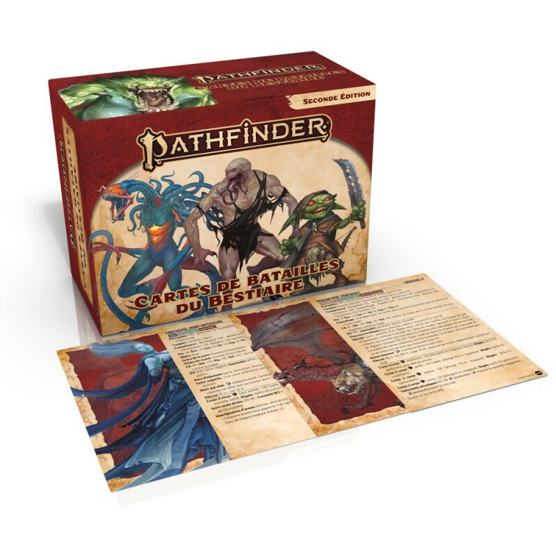 Pathfinder 2 - Cartes de batailles du Bestiaire (Tva55)
