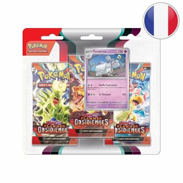 Pokémon EV03 : Flammes Obsidiennes - Pack 3 boosters – Image 2