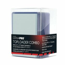 TOPLOADER – Ultra Pro : Toploader Combo Card Box (boite + 25 Toploader + sleeves)