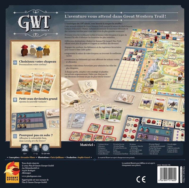 Great Western Trail - Seconde Édition - Jeu de BASE – Image 3