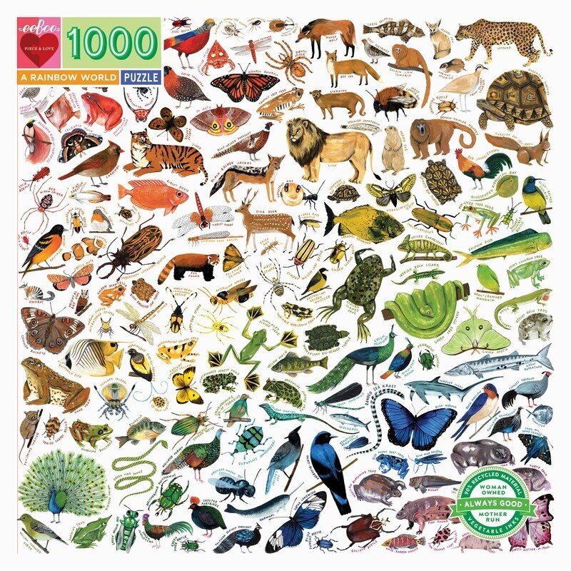Puzzle eeboo - A RAINBOW WORLD (1000pc) – Image 2