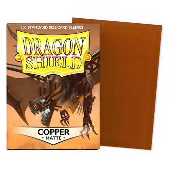 Protège Cartes – Dragon Shield : DS100 – MATTE – (STD x100) : Cuivre - Copper