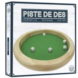 PMWD – Piste de dés Luxe 35 cm avec 5 Dés en bois