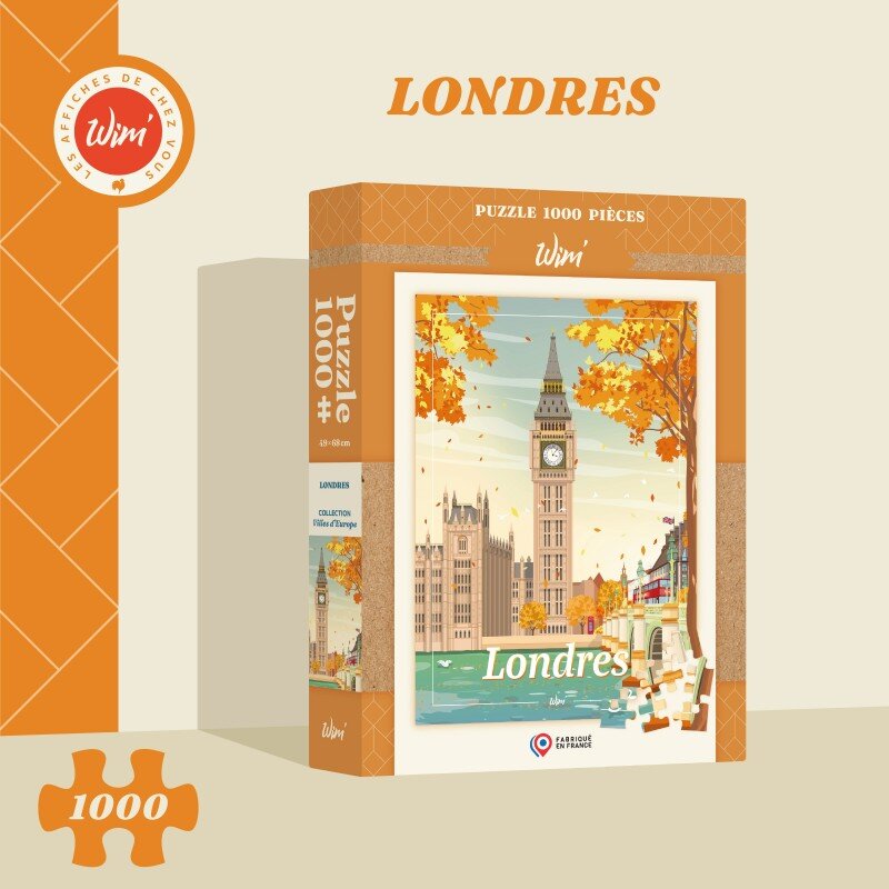 WIM LONDRES - Puzzle / Affiche "Londres" / 48x68cm