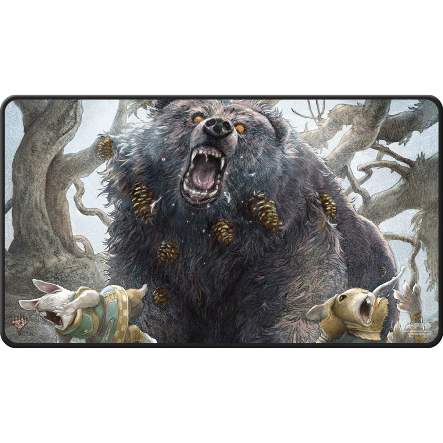 ULTRA PRO : Tapis de Jeu - MTG : Bloomburrow Black stitched Playmat Art 2