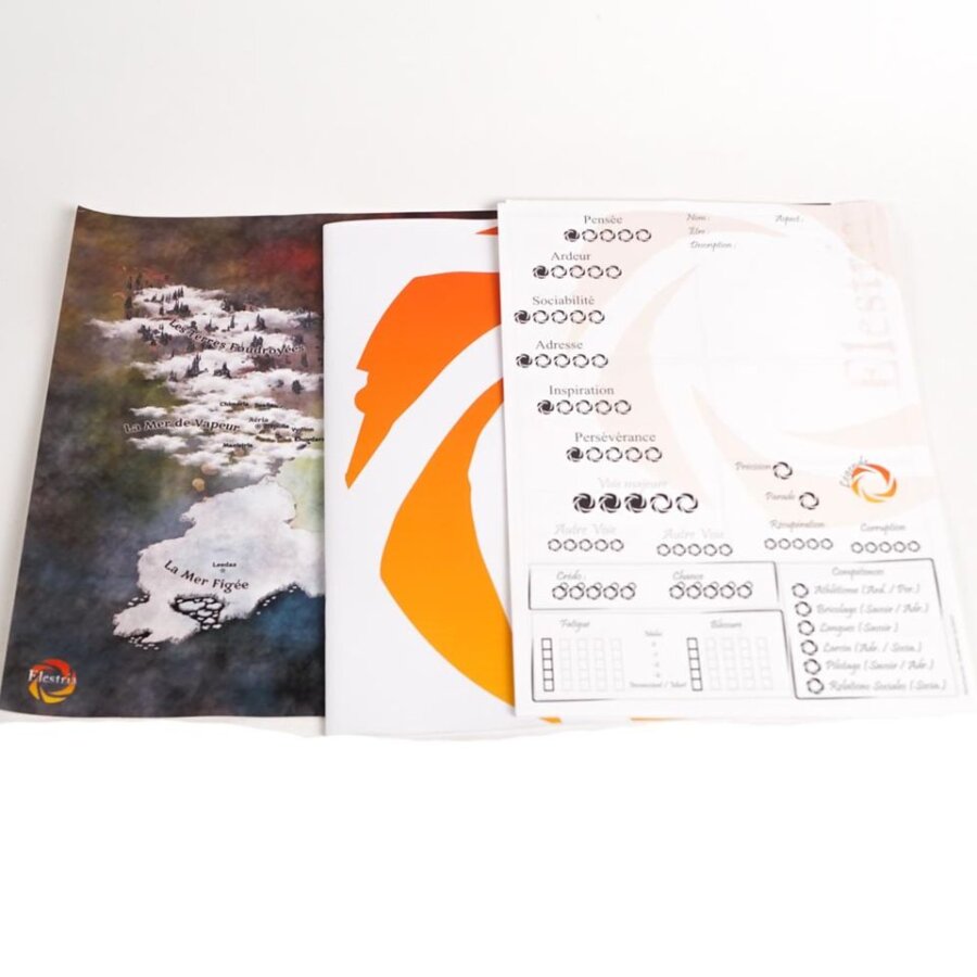 Elestria : Pack complet (Livre, ecran, feuille de perso, scenarii et carte) – Image 4
