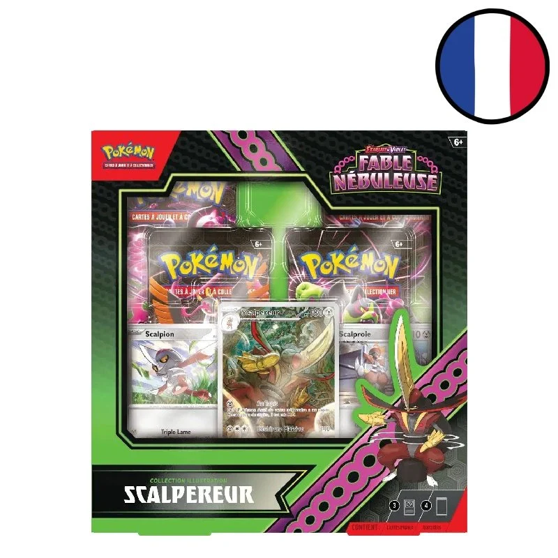 Pokémon EV065 : Fable Nébuleuse - Coffret Illustration Scalpereur(4b) (Q3 24)