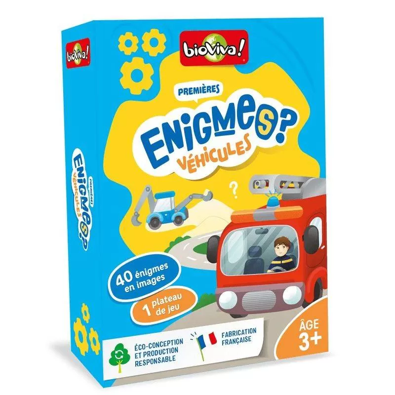 Bioviva - Mes Premières Enigmes - Véhicules (3ans)