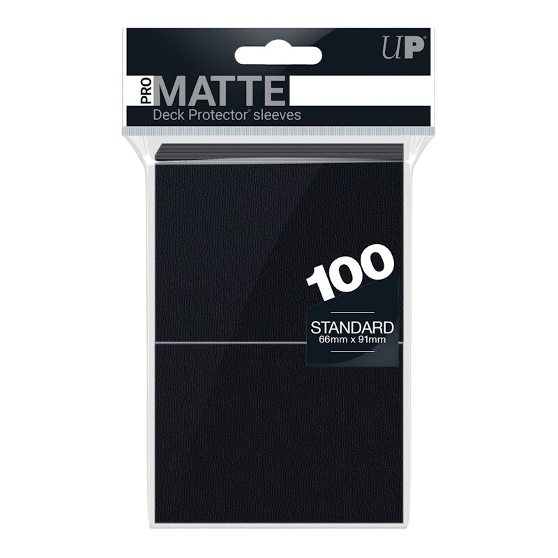 Ultra PRO - Protèges cartes (sleeves) - Standard x100 (63x88mm) - Pro-Matte Noir