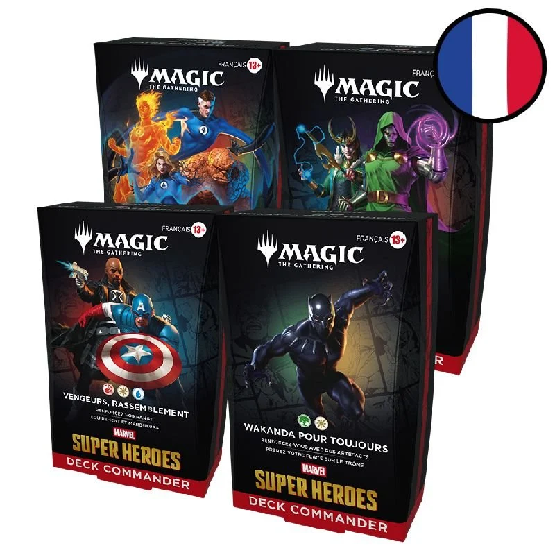 MTG : Marvel Super Heroes - Commander (FR) - Lot des 4 Decks Commander