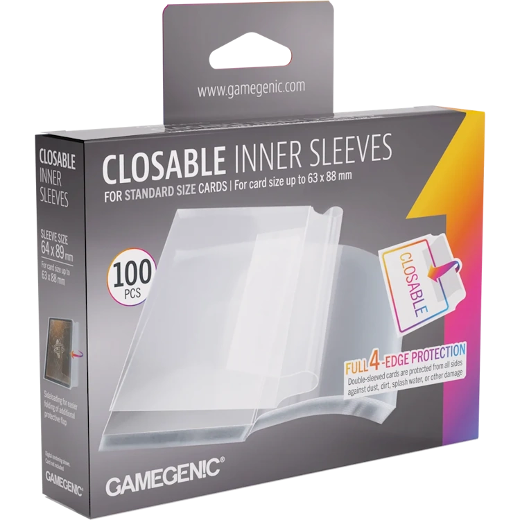 Gamegenic (GG) : Closable Inner Sleeves 64x89mm