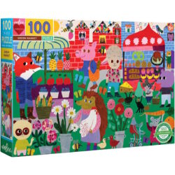 Eeboo – Puzzle 100 pièces – Marche écologique / Green Market